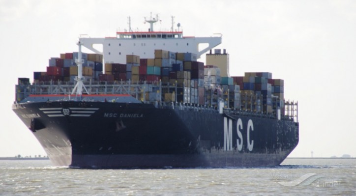 Fire erupts on board container ship MSC Daniela this morning off Colombo, Sri Lanka