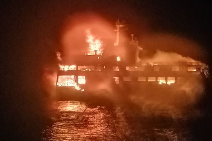 3 dead, 23 missing as Cebu ferry with 174 passengers catches fire