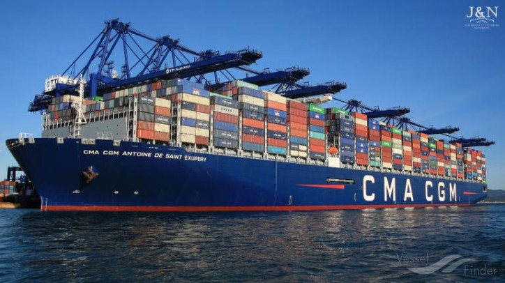 Inauguration of the CMA CGM ANTOINE DE SAINT EXUPERY by French Minister of Economy and Finance on Sept 06 in Le Havre