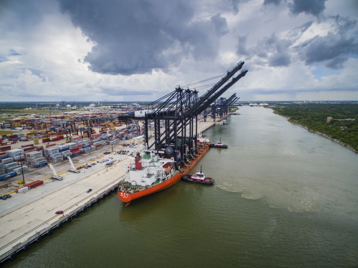 New Cranes Arrive at Port Houston’s Bayport Terminal