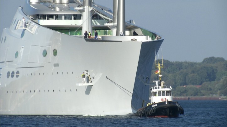 World’s Largest Sailing Yacht Makes Its Debut in Germany