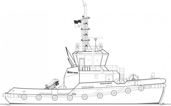 Robert Allan Ltd. designs the very first RAmparts 2800-DF for PSA Marine