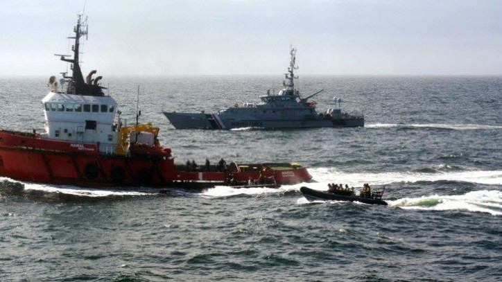 Cocaine Seized from Ukrainian Ocean-going Tug in North Sea