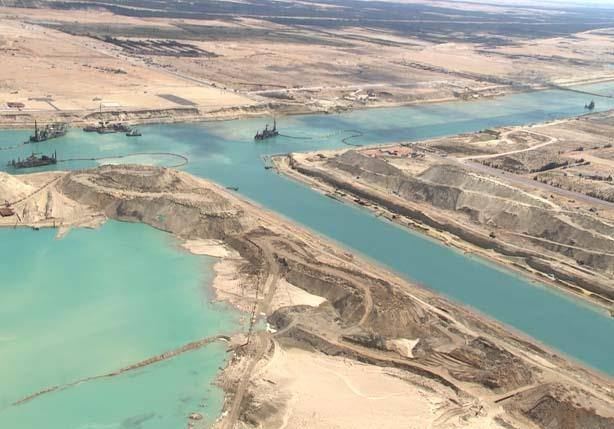 Dredging of the new Suez Canal