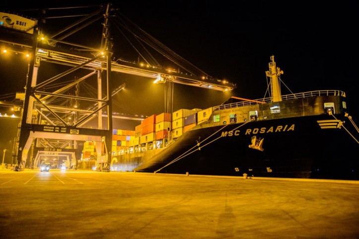 First container vessel berths at SP-SSA International Terminal (SSIT)