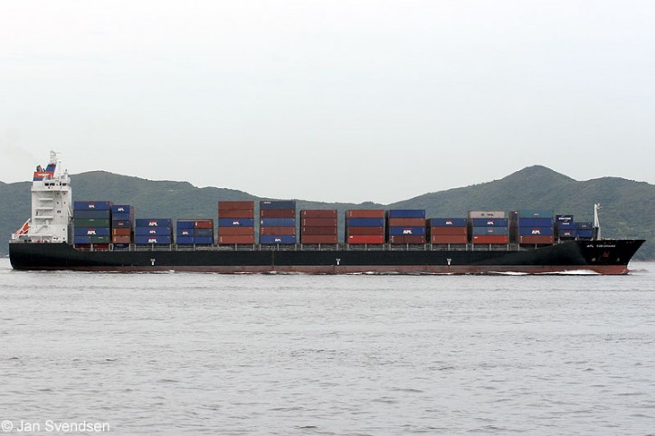 Fire in container cargo on board boxship Northern Volition