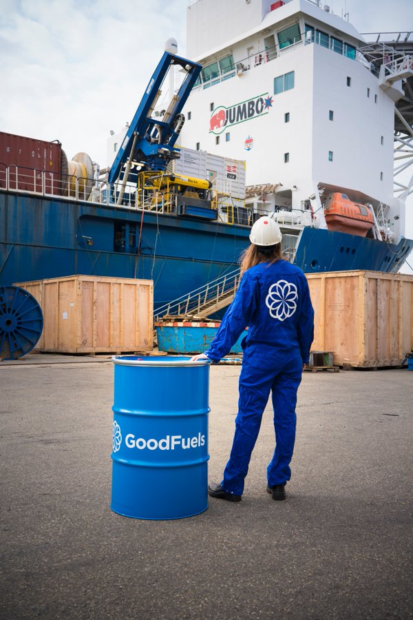 Jumbo and GoodFuels Partner to Take Sustainable Bio-Fuel Oil to the Offshore Support Market