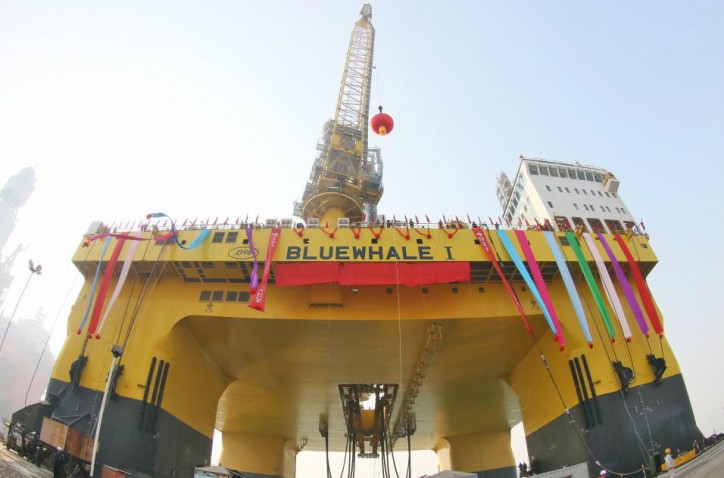 China launches world's largest oil exploration offshore platform (Video)