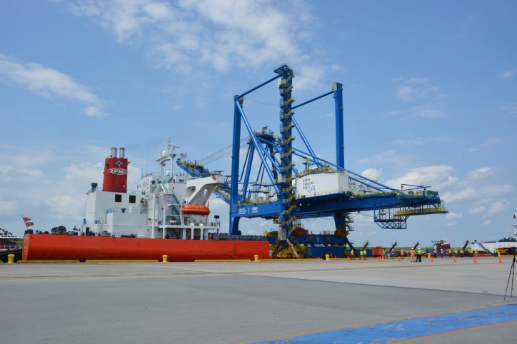 North Carolina Ports Welcomes Third Neo-Panamax Crane to Port of Wilmington