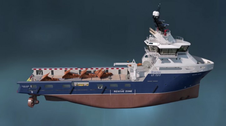 VIDEO: Rolls-Royce introduces new anchor handling tug supply vessel - UT 7217