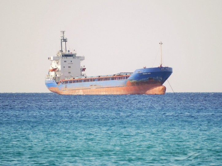 Cargo ship Princess Maria and Bulk Carrier Karaagac Collided While Entering Dardanelles (Video)