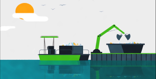 DEME deploys autonomous plastic collector on the river Scheldt