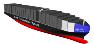 MOL Earns AIP for Design of Bow Wind-Shield, Ultra-large Containership