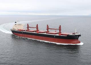 MES-S delivers a 66,000 dwt type bulk carrier JAL KALPATARU at its Tamano Shipyard
