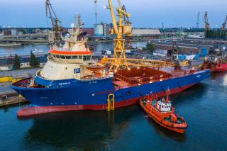 Multi-purpose offshore vessel Grane R repaired by Remontowa shipyard