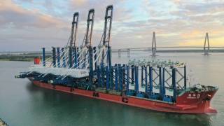 New cranes arrive for SC Ports’ Hugh K. Leatherman Terminal