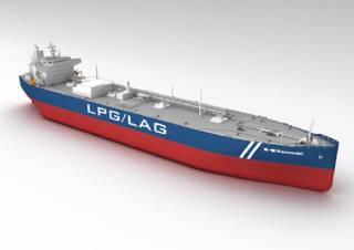 Kawasaki Receives First Order for a New 86,700 m³ LPG-fueled LPG/ LAG Carrier