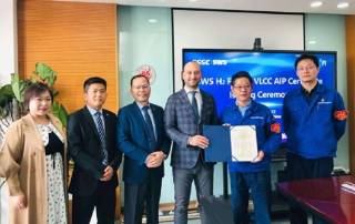 SWS awarded by RINA First AiP of LNG/Hydrogen Fuelled VLCC