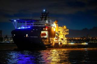 UK’s First-Ever Future Subsea Surveillance Vessel Reaches Merseyside For Conversion