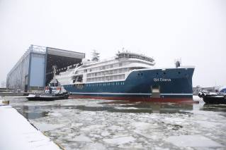 Helsinki Shipyard’ NB518 SH Diana Floated Out Of Dry Dock And On Schedule For Spring Maiden Season