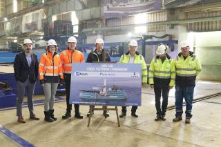 Ulstein held Steel Cutting Ceremony For Acta Marine’s CSOV At Tersan Shipyard