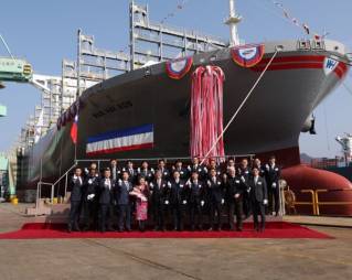 Wan Hai Lines Holds Naming Ceremony for 13,100teu Newbuilding WAN HAI A09 Accompanied by a Charity Donation