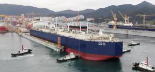 LNG storage unit Saam FSU built by DSME for NOVATEK left for Murmansk