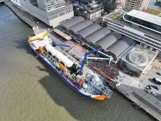 Christening ceremony for Vox Apolonia, Van Oord’s second LNG-powered trailing suction hopper dredger