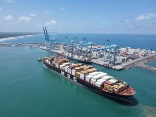 MSC’s Post-Panamax-Plus sized Elma welcomed at Moín Container Terminal