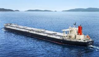 MOL and Kobe Steel offset CO2 emission from the iron ore carrier's voyage between Australia and Japan