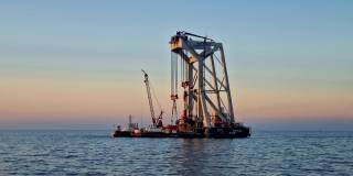 Van Oord installs first monopile at Baltic Eagle offshore wind farm