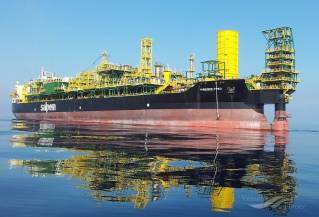 Eni Celebrates Sail Away of FPSO Firenze to Baleine Field Offshore Côte d'Ivoire