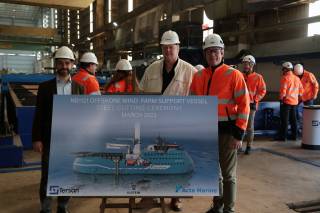 Acta Marine completed the steel-cutting ceremony for the second next-generation Methanol MDO/HVO powered DP2 Construction Service Operating Vessel