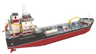 Sener completes the design of a new sustainable biofuel tanker capable of capturing CO2 from other vessels