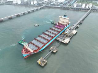 Odfjell Terminals Korea supplies green methanol bunkering to world’s first methanol engine container vessel
