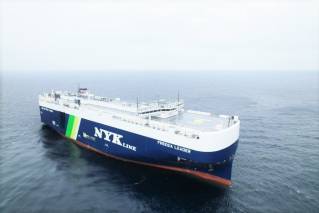 NYK's Fifth LNG-Fueled Car Carrier Enters Port of Nagoya for Commemorative Delivery Ceremony