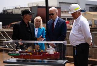 Philly Shipyard Achieves Milestone with Steel Cutting for Offshore Wind Vessel with Visit by President Biden
