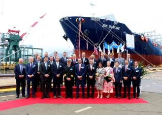 Naming Ceremony For The First Two Vessels Of 5,500 TEU Eco-Design Newbuilding Series
