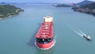HD KSOE delivers world's first LNG-propelled bulk carrier with built-in AI engineer