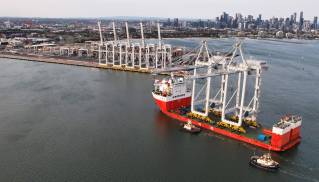 Victoria International Container Terminal gets new automated STS cranes