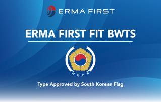 ERMA FIRST receives coveted Type Approval from South Korean flag for Ballast Water Treatment Solution