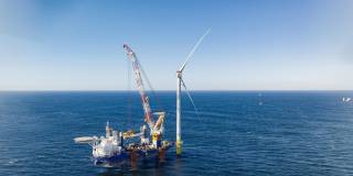 Van Oord installs first turbine at South Fork offshore wind farm