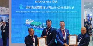 YADA And Man Cryo’s Ammonia Fuel System Receives Approval In Principle