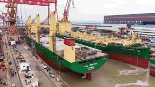 AAL Shipping’s first Super B-class newbuilding, AAL Limassol, successfully launched