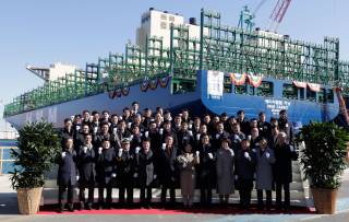 HMM takes delivery of 13,000 TEU containership HMM Garnet