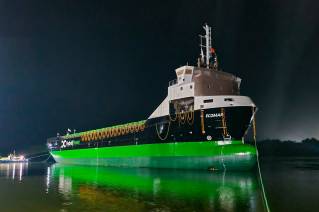 Chowgule Shipyard launches the third hybrid vessel for AtoB@C Shipping