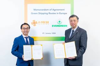 Evergreen Marine And X-Press Feeders Sign MOA For Launch of Green Shipping Routes in Europe