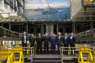 Keel laying of the first multi-role corvette celebrated at Rauma shipyard