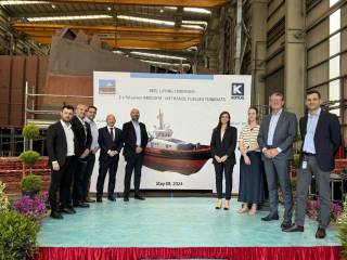 Kotug Canada Holds Keel Laying Ceremony For 2XRASALVOR 4400 DFM Methanol Fuelled Tugs For The Trans Mountain Expansion Project