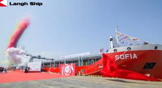 Langh Ship’s third 7800 dwt newbuilding has set sail for Europe
